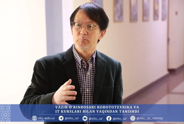 Maktabgacha va maktab ta'limi vaziri o'rinbosari Sardor Rajabov Osiyo texnologiyalar universiteti homiyligida tashkil etilgan “IT smart kids in Kashkadarya” loyihasiga tashrif buyurdi.
